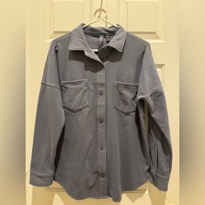 Mondetta Fleece Button Up Shirt Jacket Size Small